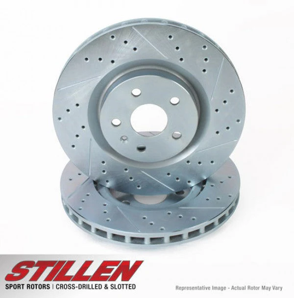 2005-08 Infiniti G35/ 2006-08 Nissan 350Z/ 2009-21 Nissan 370Z Cross Drilled & Slotted 1-Pc Sport Front Rotors (Set of 2) - NIS81004 - Image 3