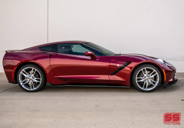 STREET SCENE 2014-2019 CORVETTE C7 GROUND EFFECTS KIT SKU# 950-70624 Matte Black - Image 10