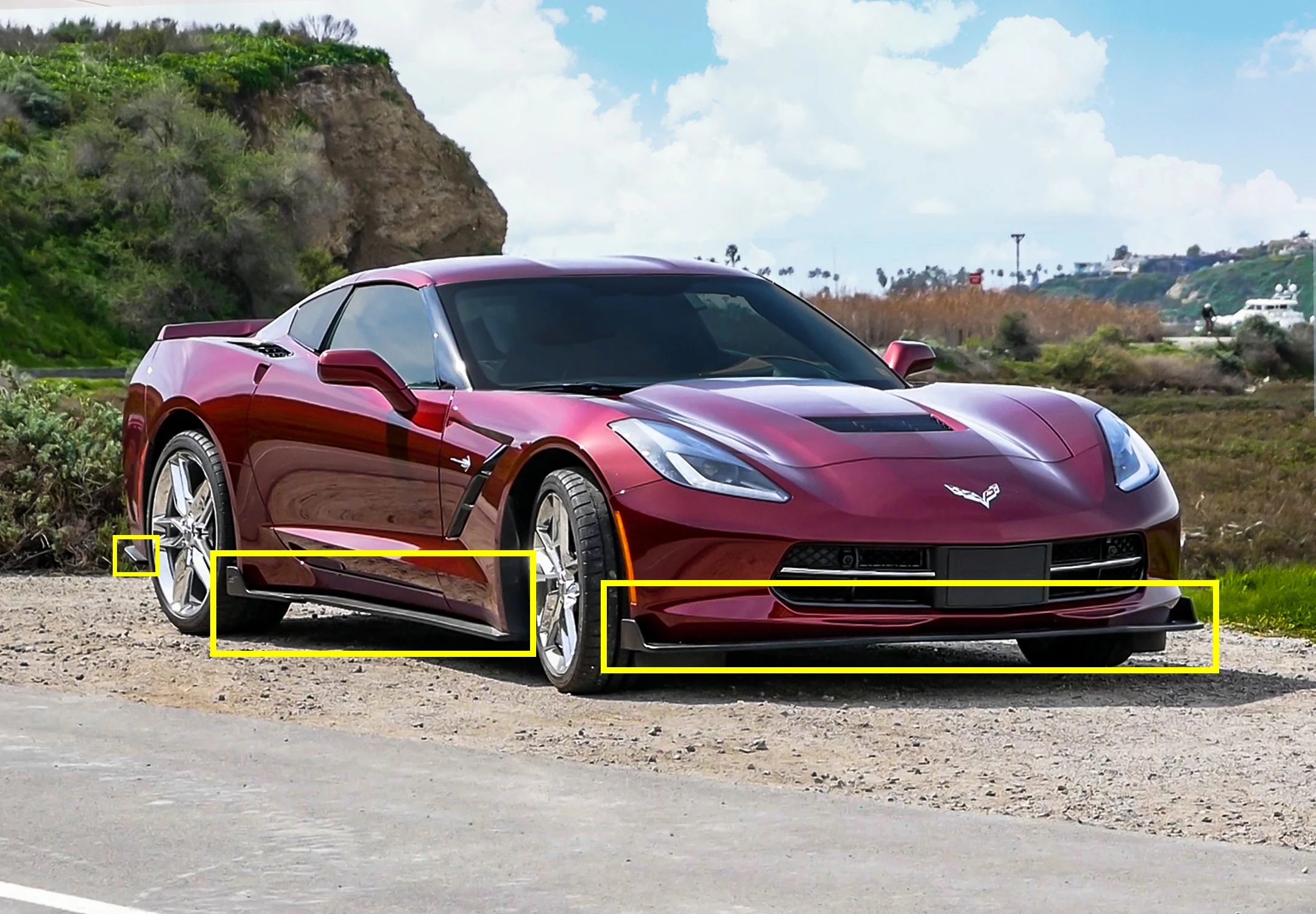 STREET SCENE 2014-2019 CORVETTE C7 GROUND EFFECTS KIT SKU# 950-70624 Matte Black - Image 3