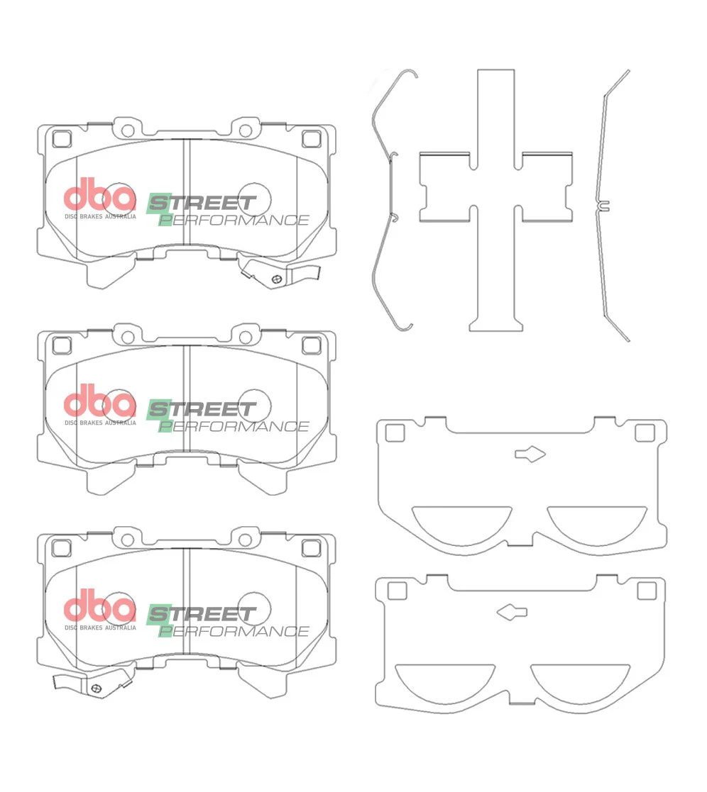 2022 Lexus LX600 | DBA SP Street Series Brake Pads [Front] | DB15077SP - Image 5